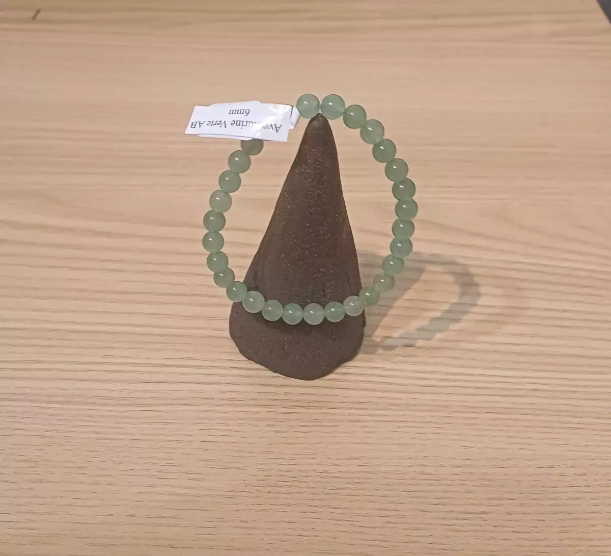 Bracelet perles Aventurine verte