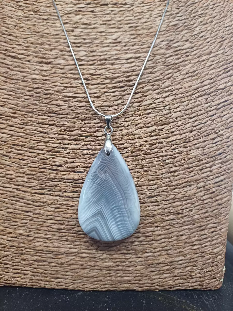 Pendentif Agate du Botswana